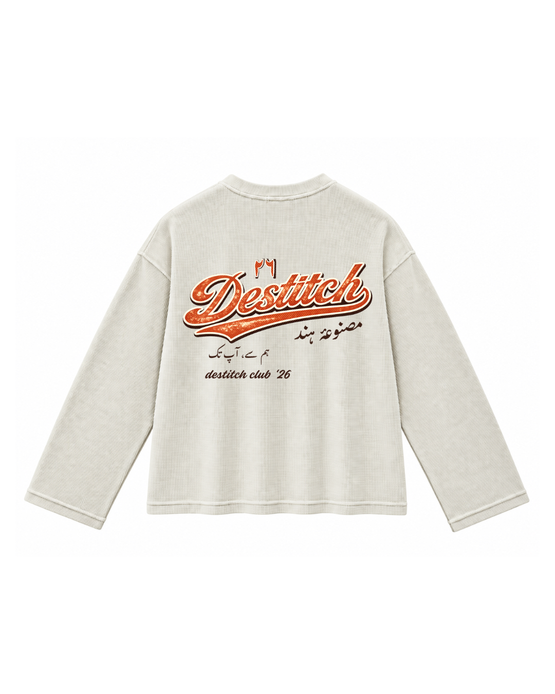 Destitch Club '26 Oversized Waffle Tee