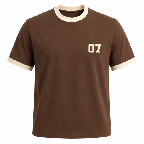07 Ringer Tee – Mousse/Cream