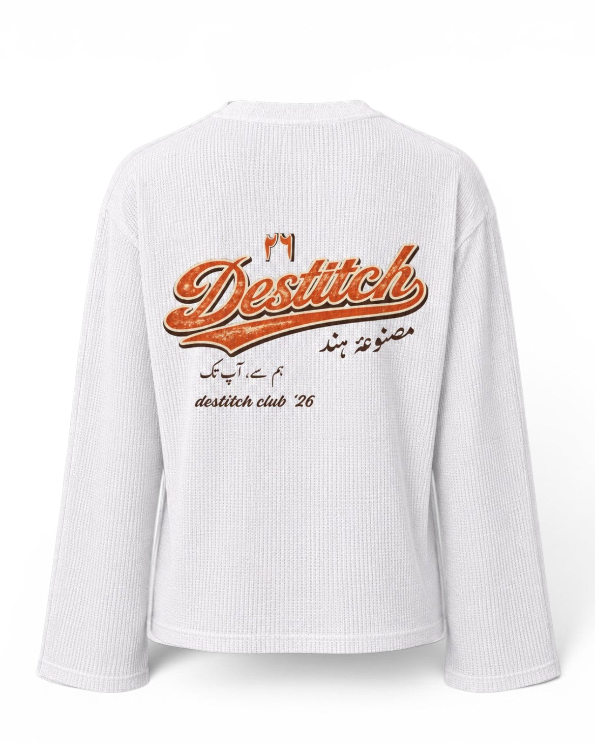 Destitch Club '26 Oversized Waffle Tee