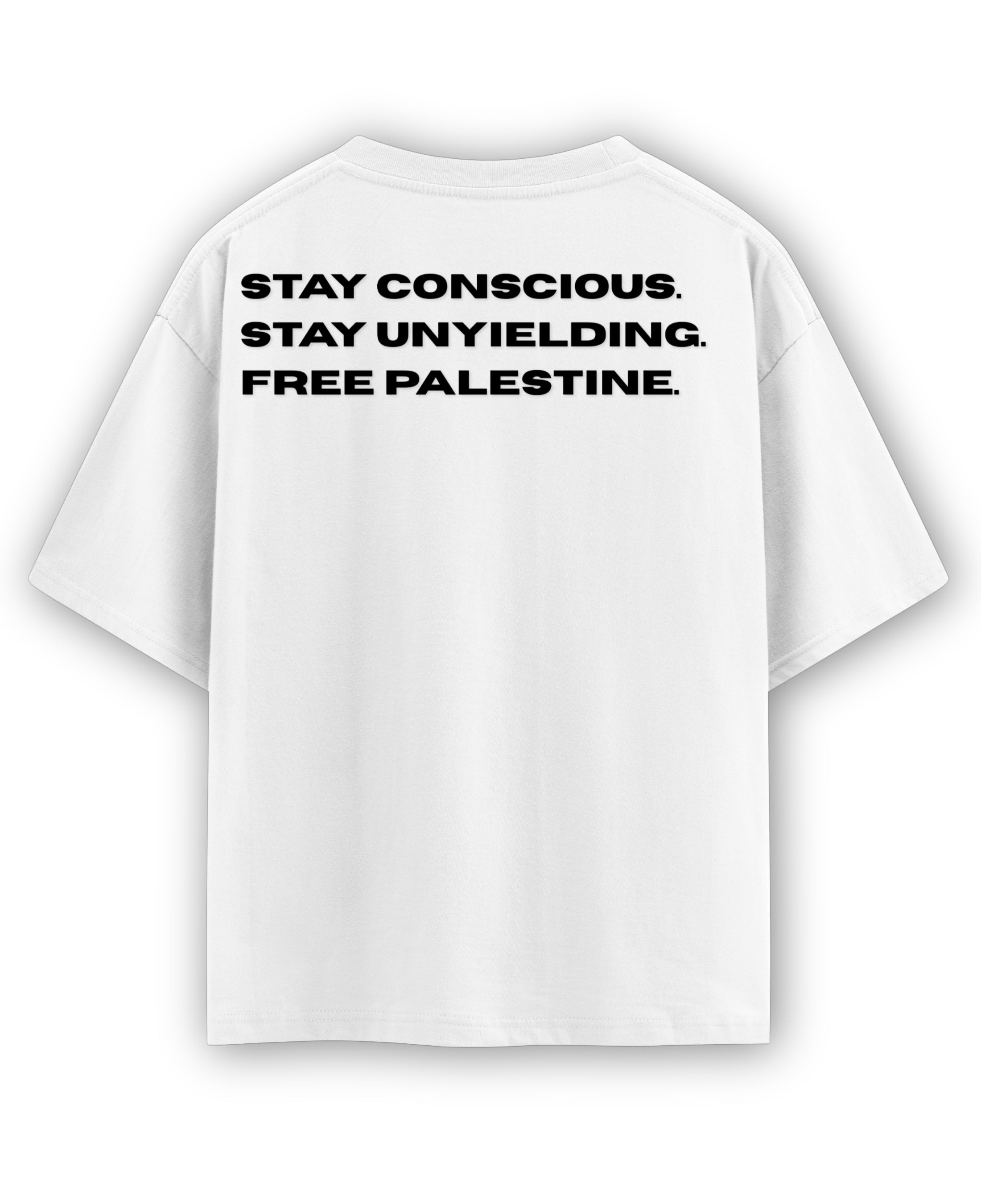 White Oversized T-shirt Back Design